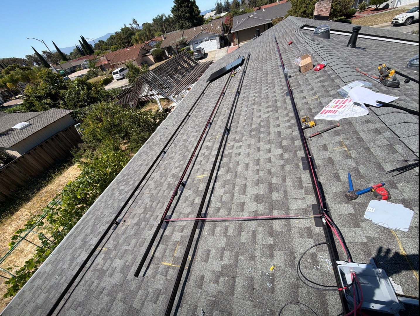 Solar installation in San Jose Ca - Antes